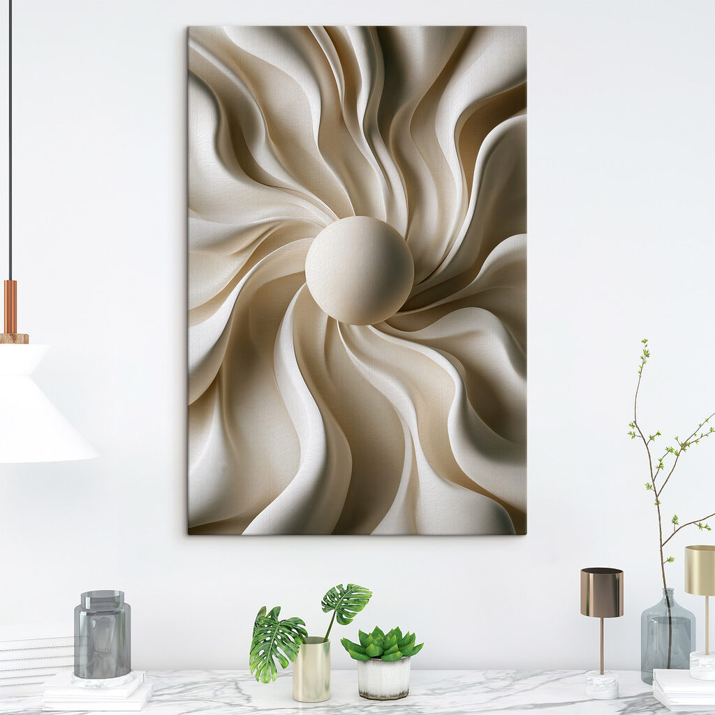 White swirly pattern