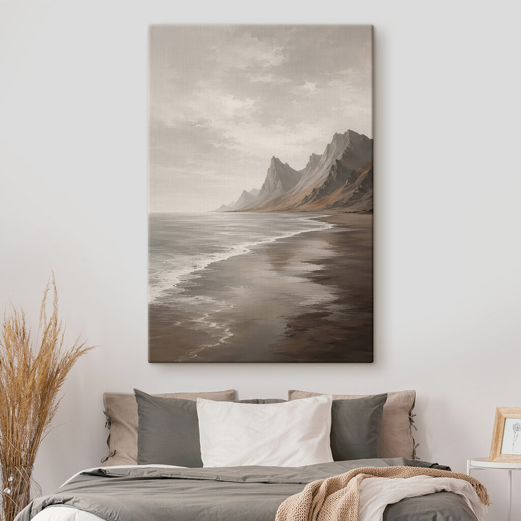 Water next to a beach