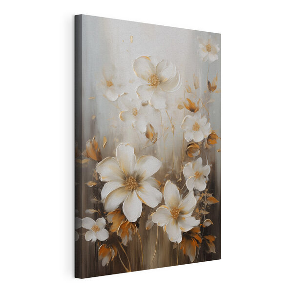 Painting of white flowers Painting of white flowers