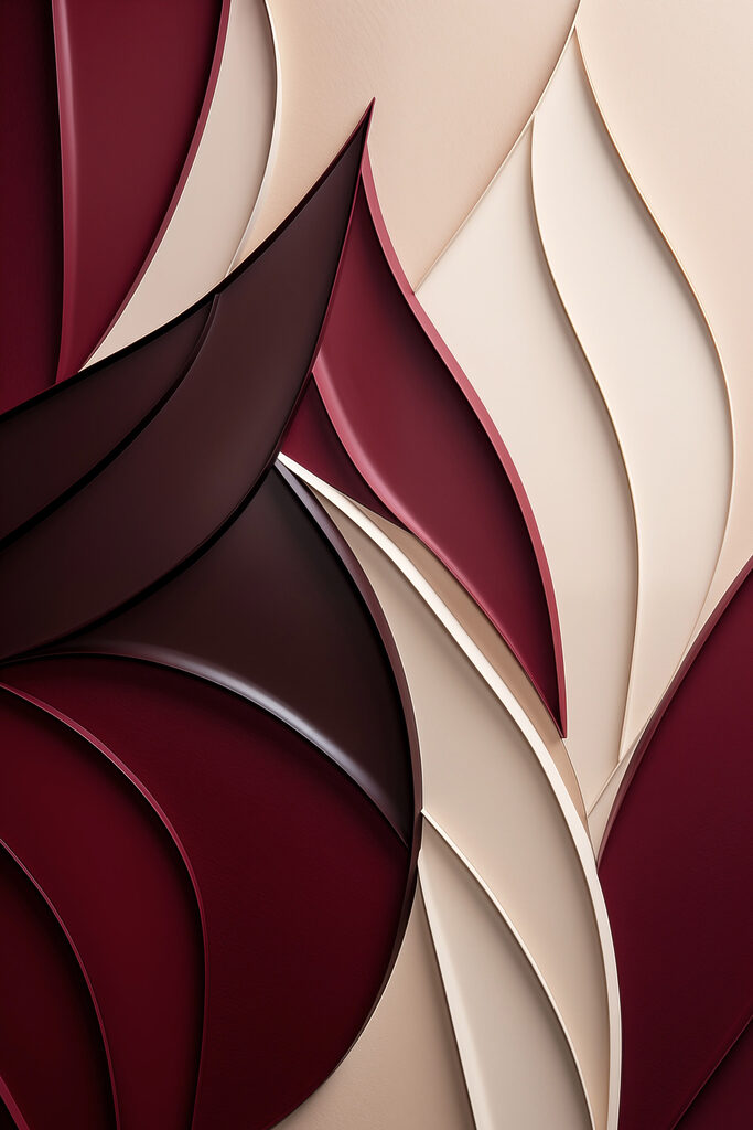 Flowing shapes in warm tones Flowing shapes in warm tones