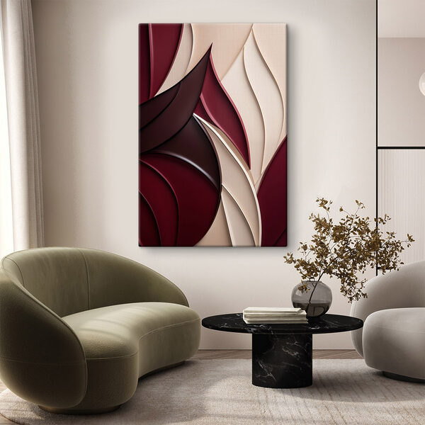 Flowing shapes in warm tones Flowing shapes in warm tones