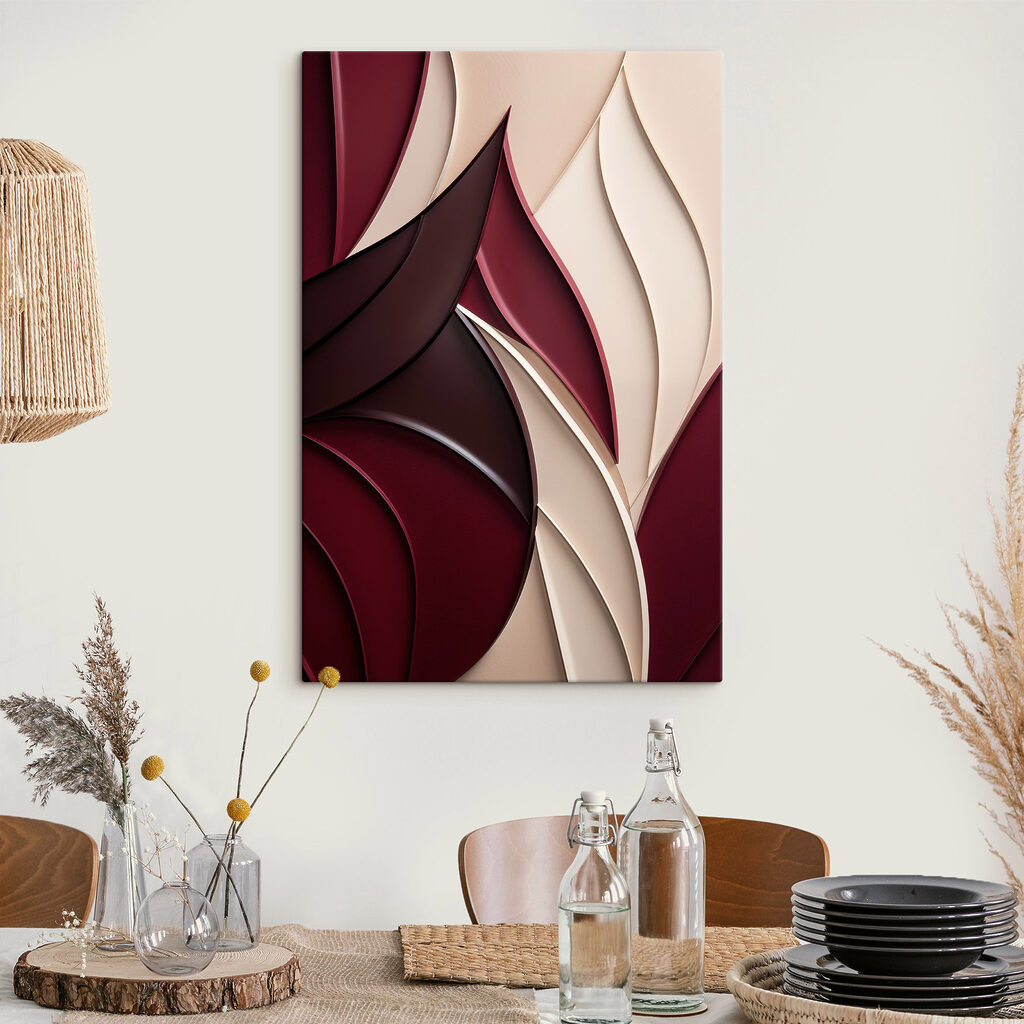 Flowing shapes in warm tones Flowing shapes in warm tones