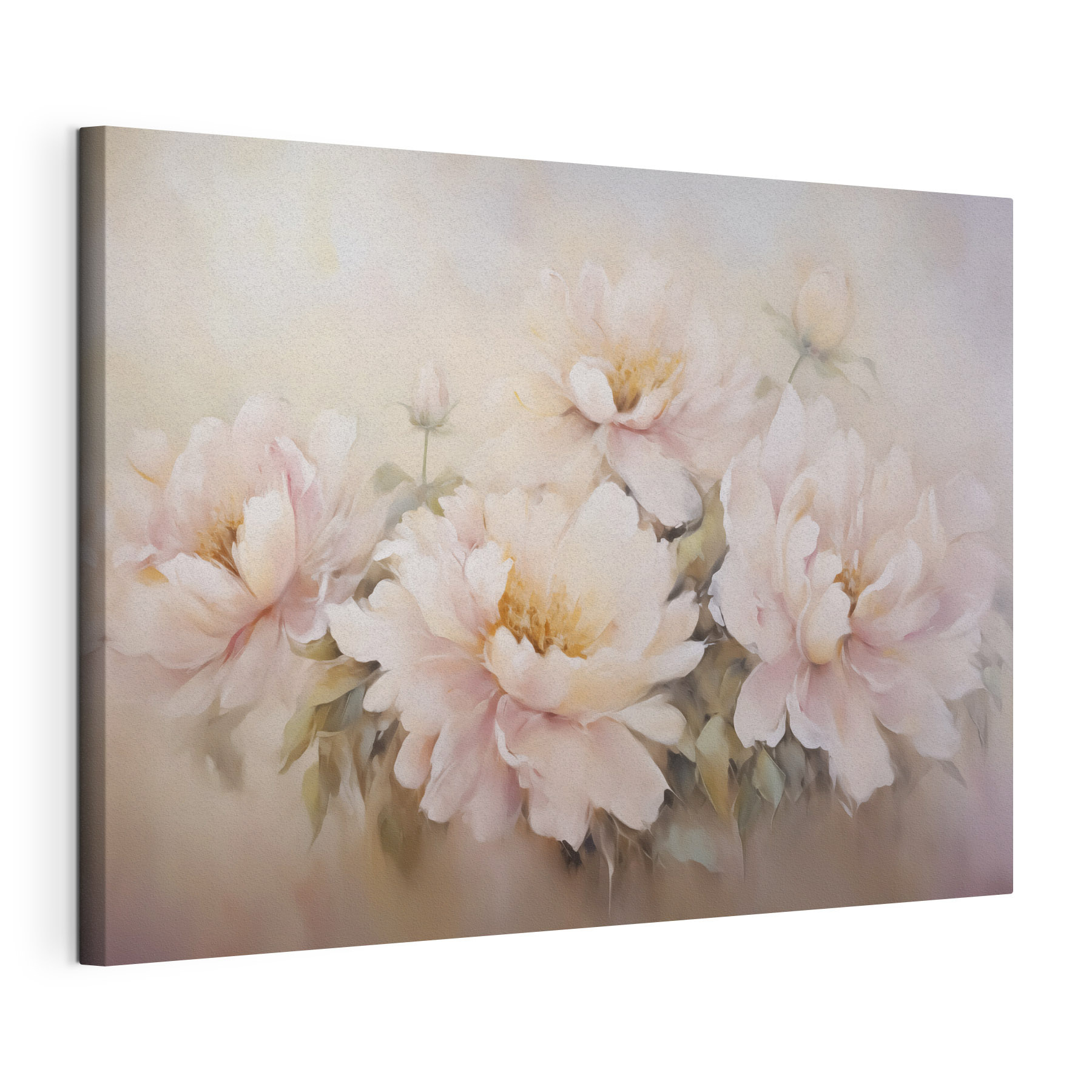 Painting of flowers on a white background