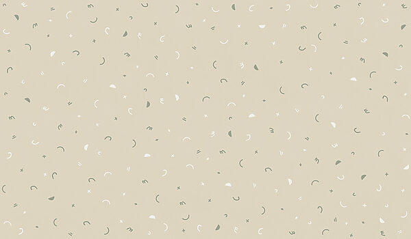 Pattern of small shapes and symbols