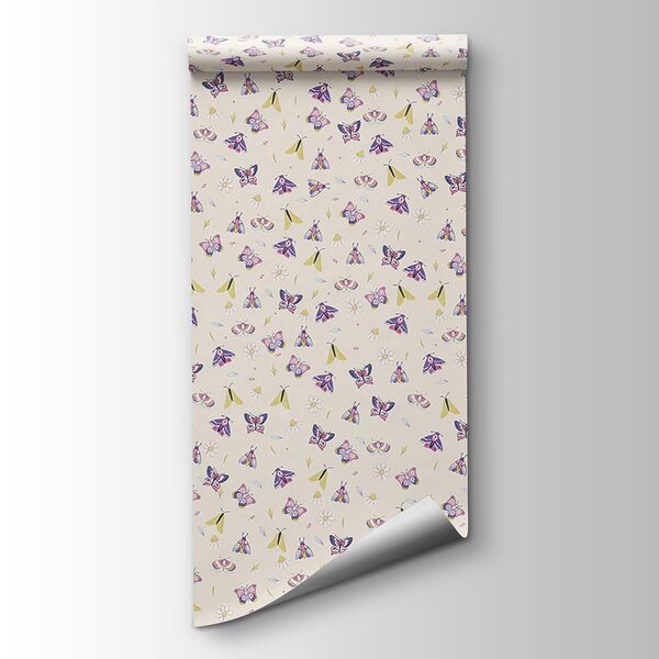 Pattern of butterflies and flowers Pattern of butterflies and flowers