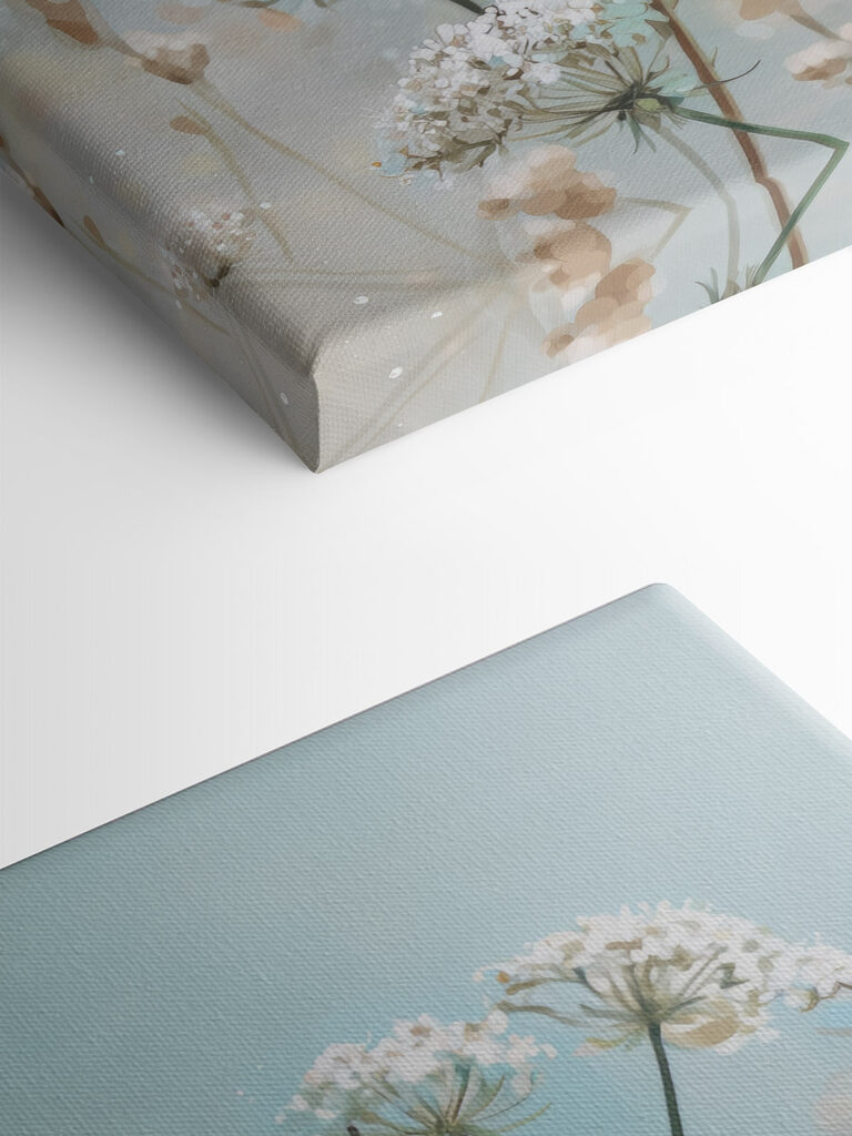 Delicate blooms against a soft backdrop