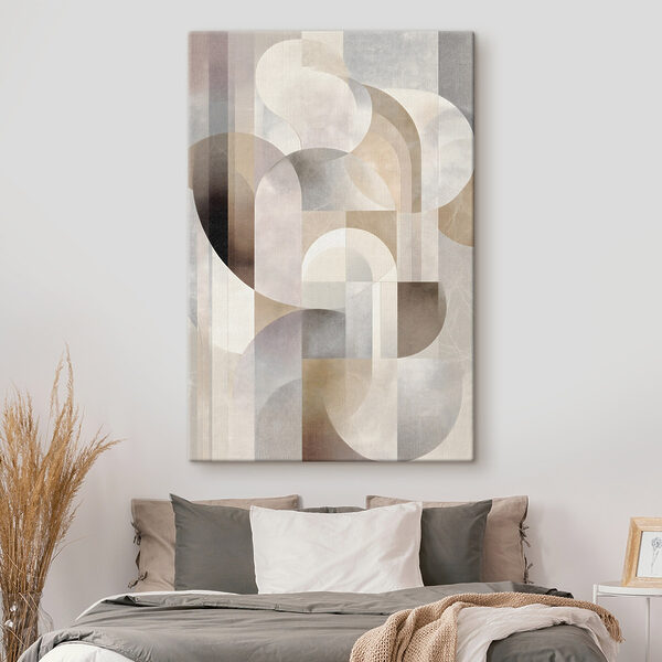 Abstract shapes in soft colors
