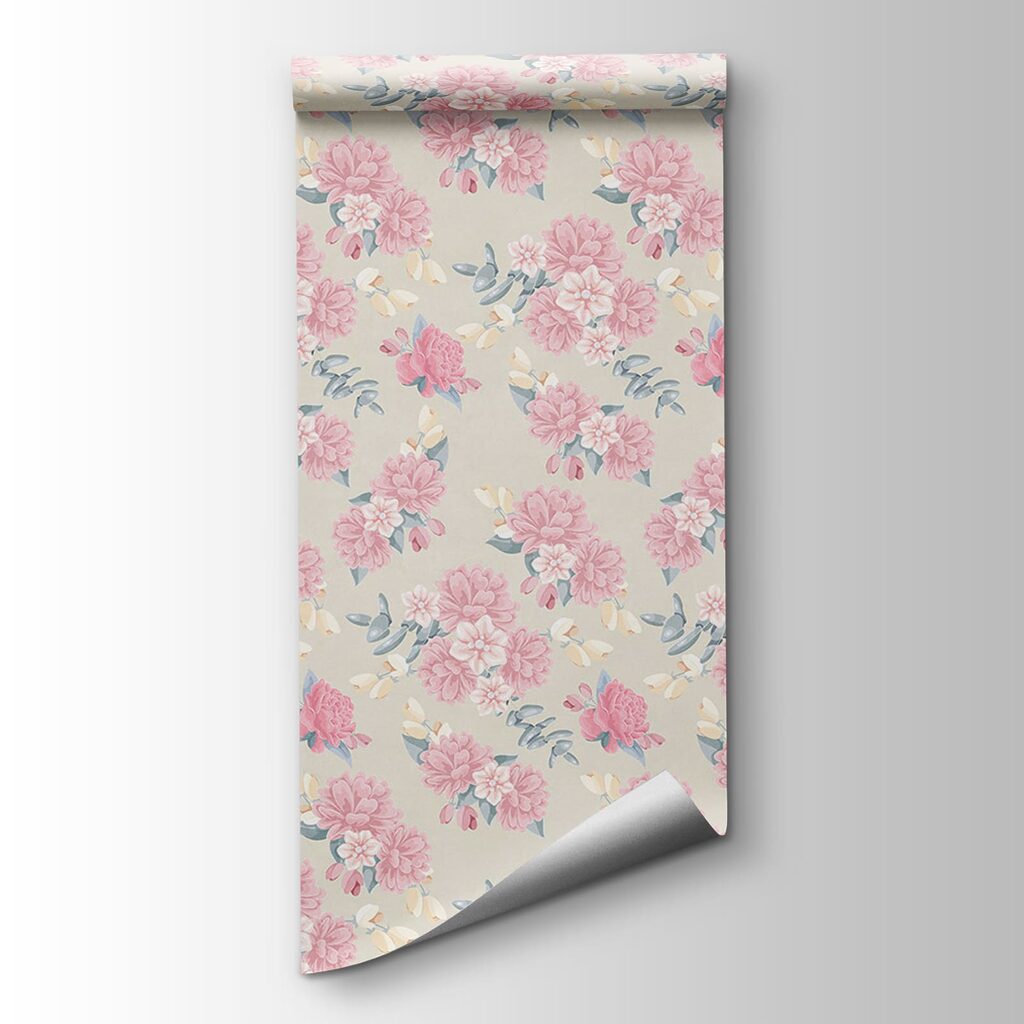 Pattern of pink flowers Pattern of pink flowers