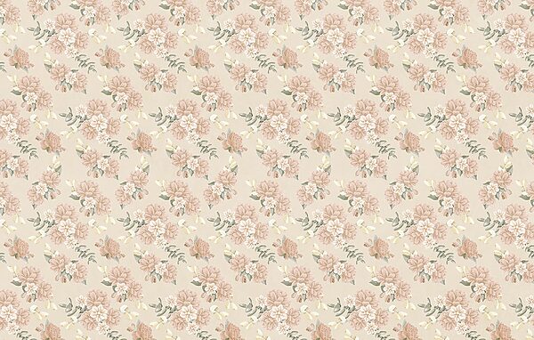 Pattern of flowers on a beige background Pattern of flowers on a beige background