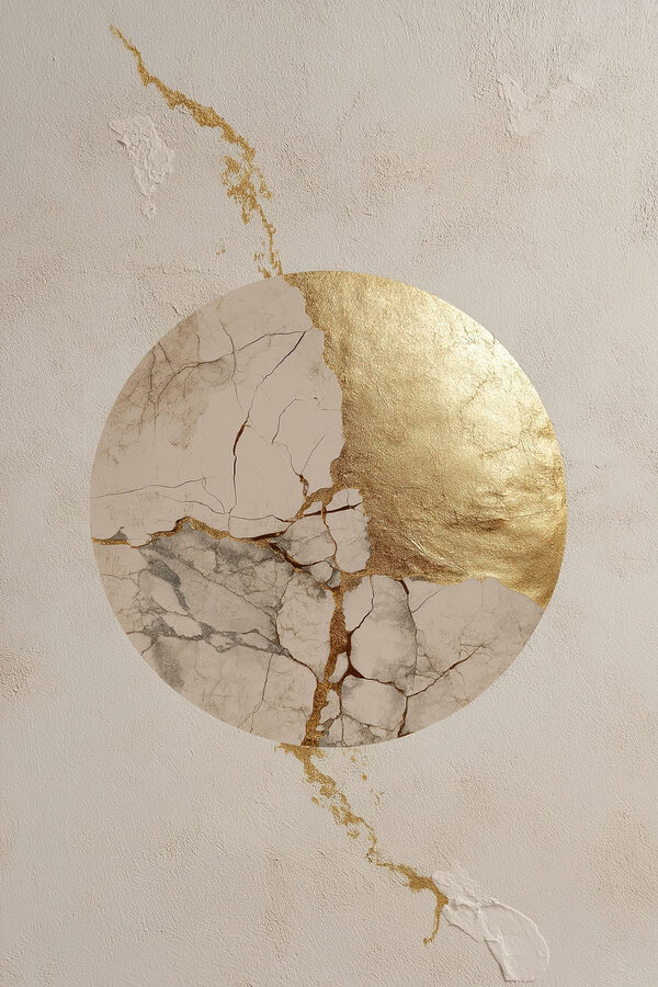 Cracks create art in the surface