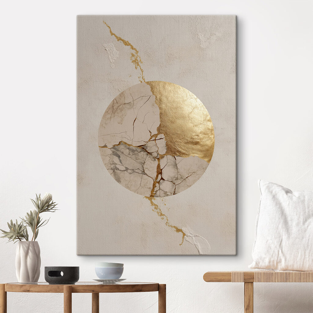 Cracks create art in the surface