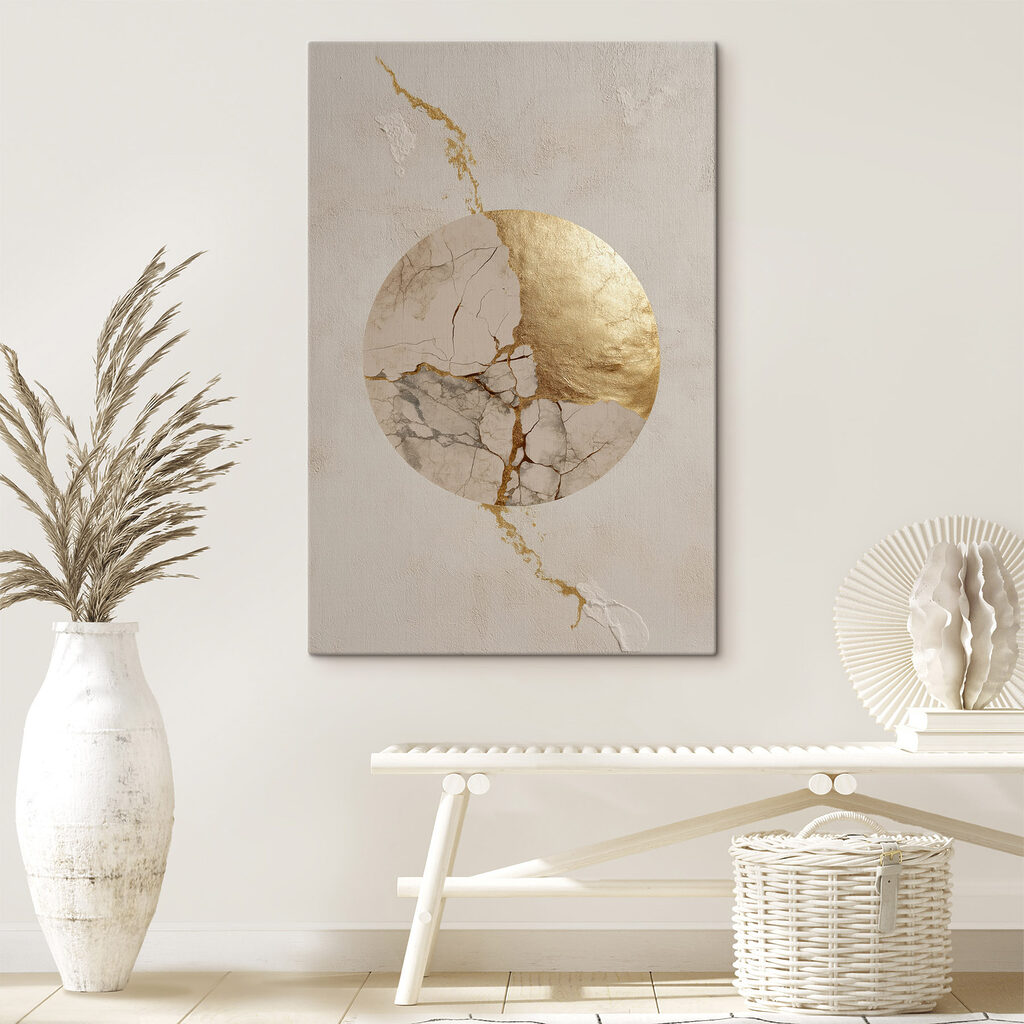 Cracks create art in the surface