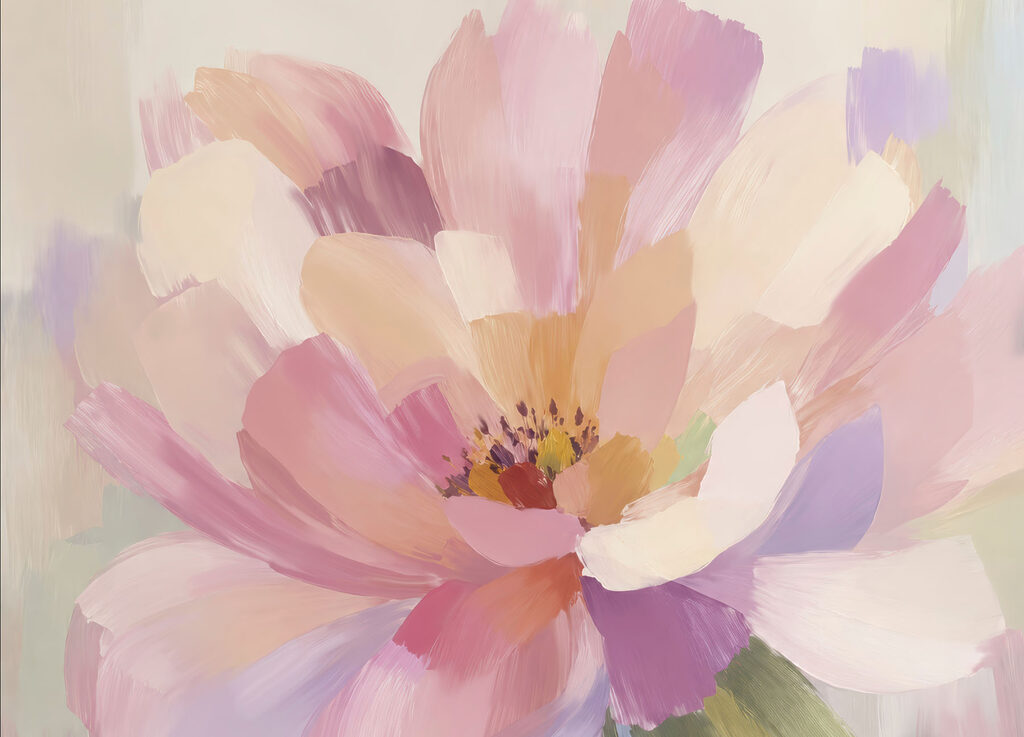 Beautiful flower in soft colors