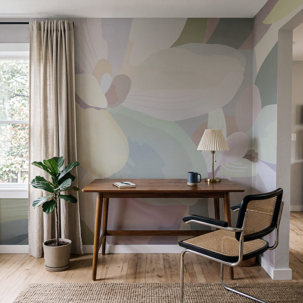 Farebná maľba kvetov