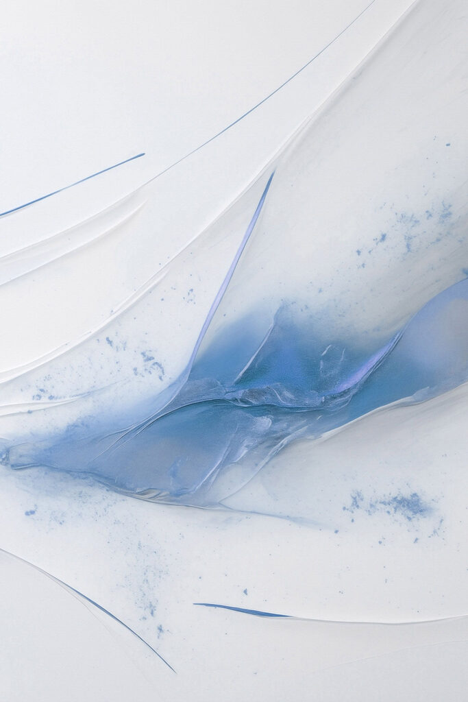 Blue and white paint
