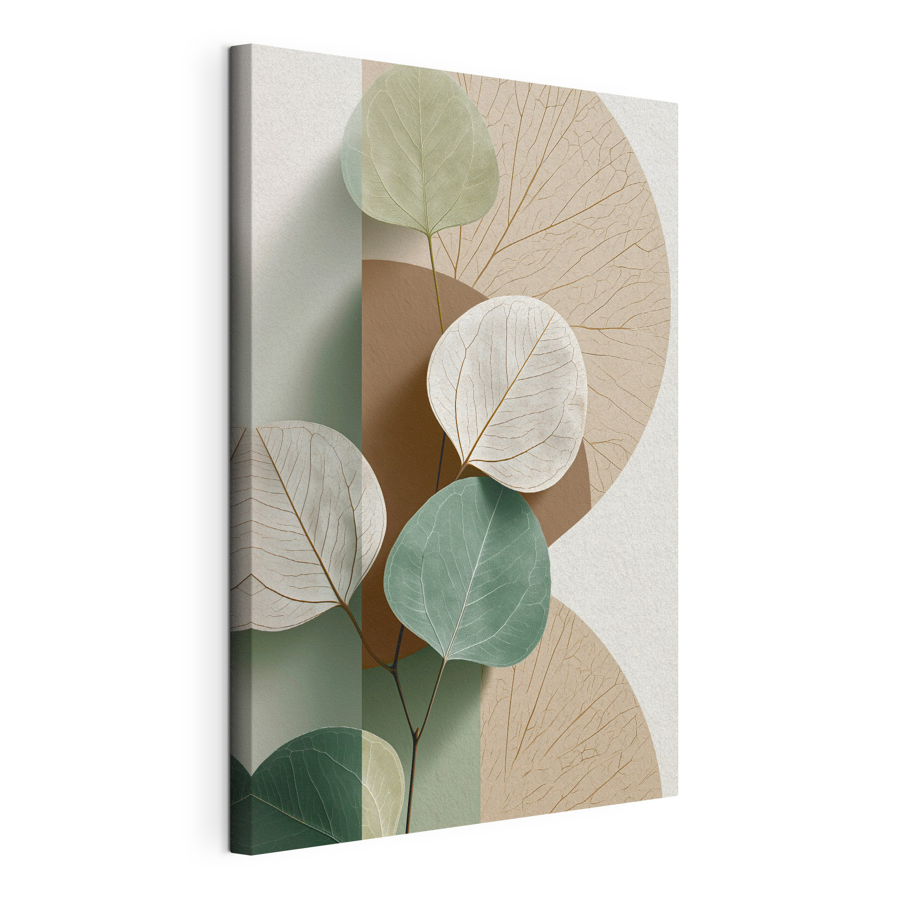 Serene leaves on a soft background