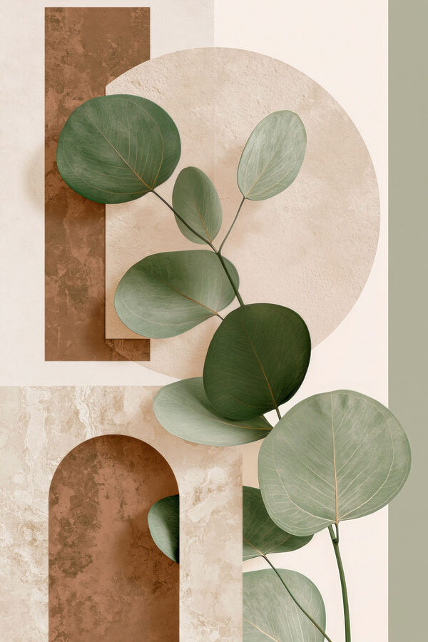 Green leaves on a branch