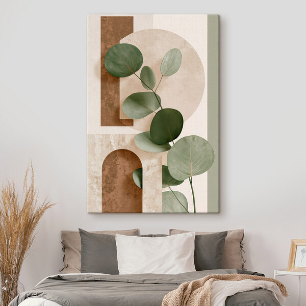 Green leaves on a branch
