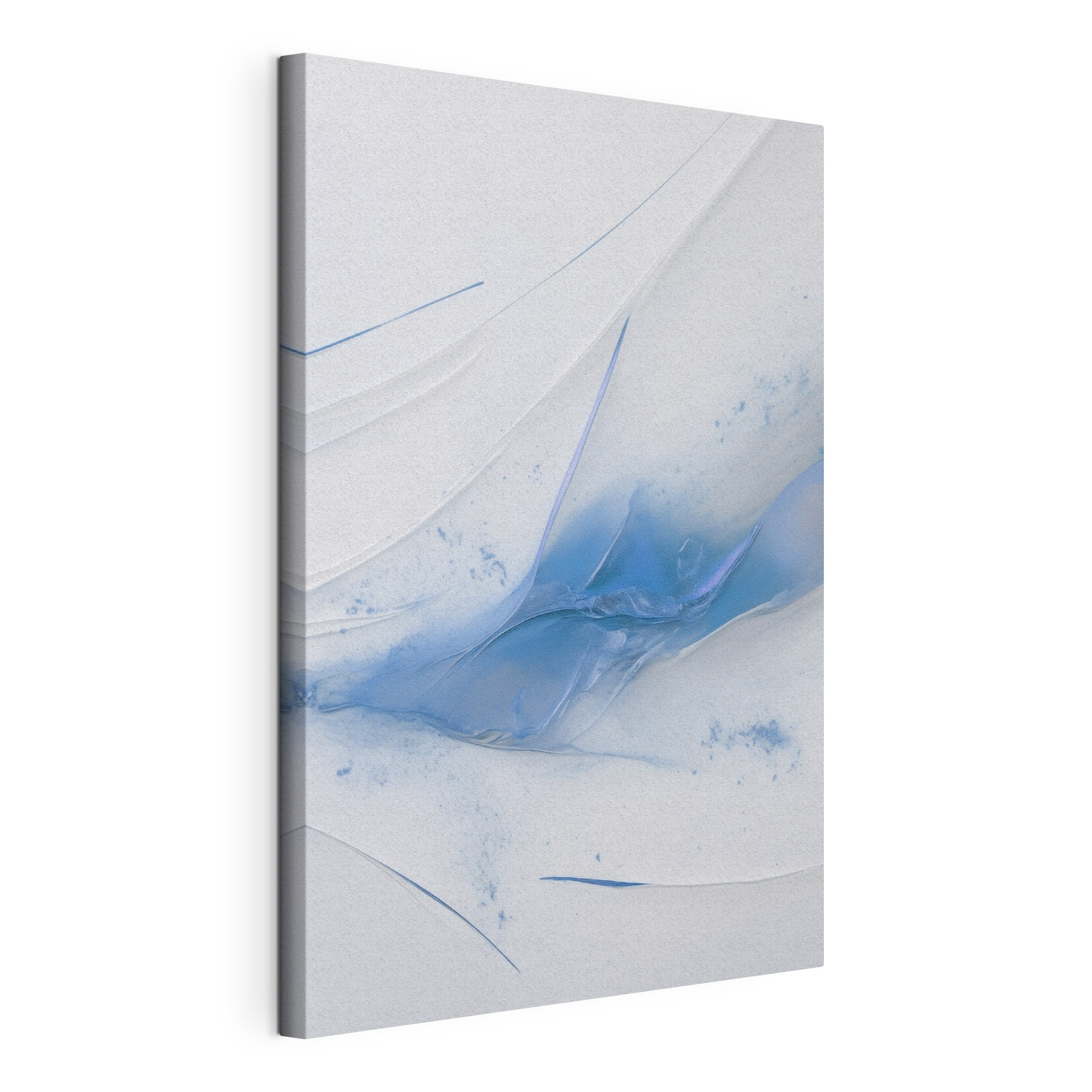 Blue and white paint