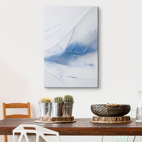 Blue and white paint