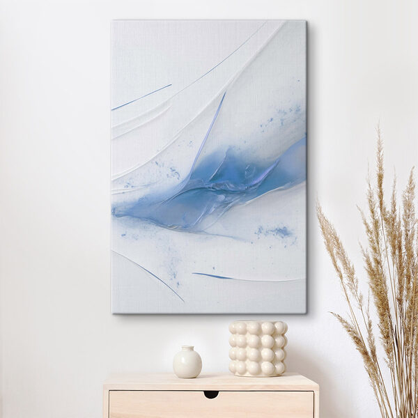 Blue and white paint