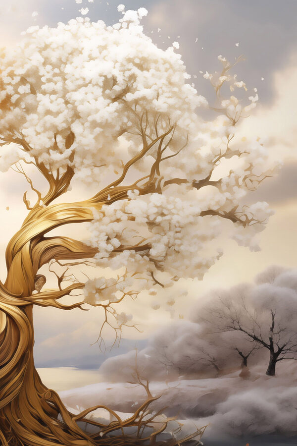 Tree with white flowers Tree with white flowers