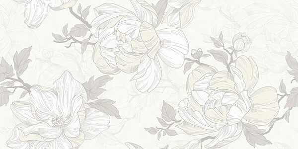 White and gray floral pattern White and gray floral pattern