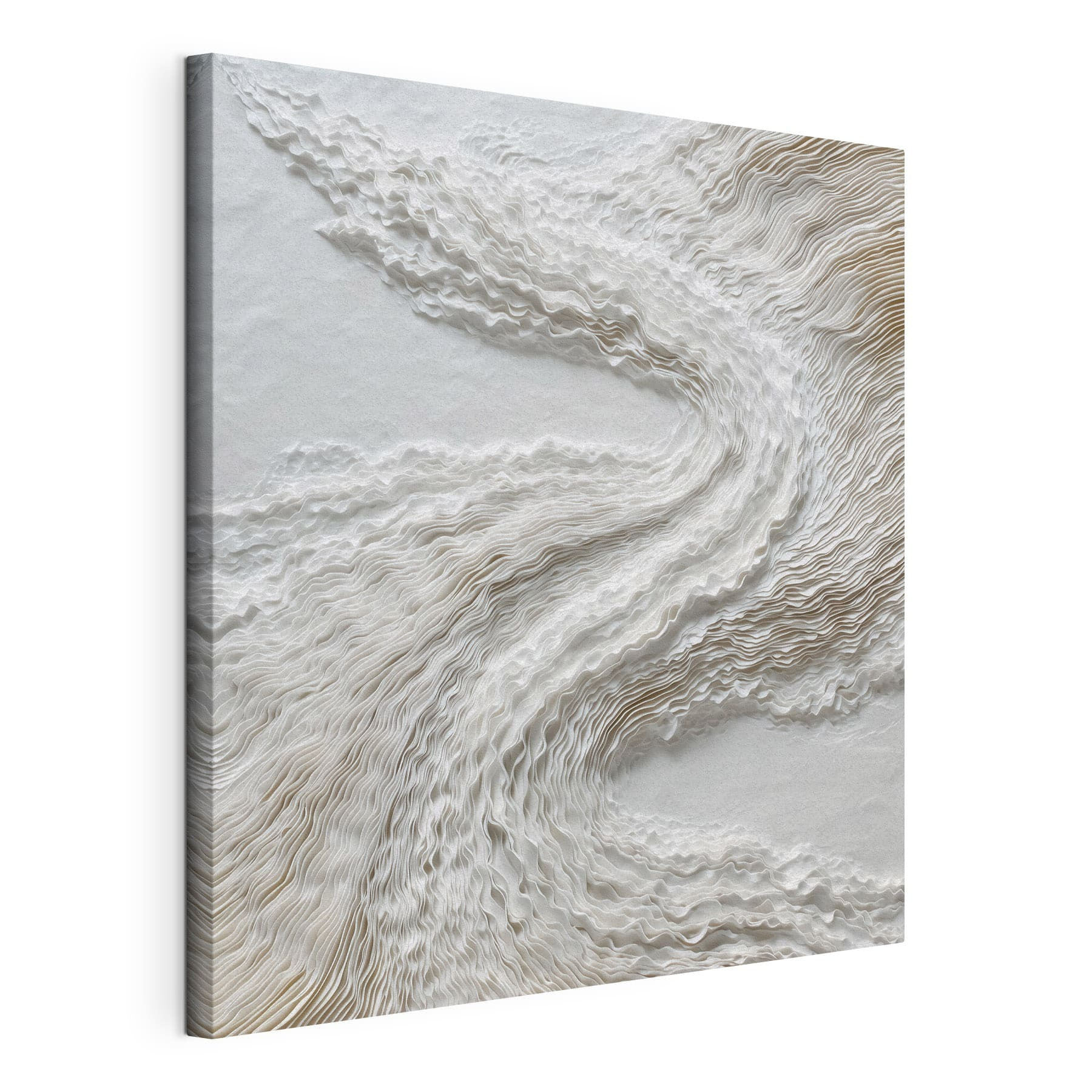 White surface with wavy lines White surface with wavy lines