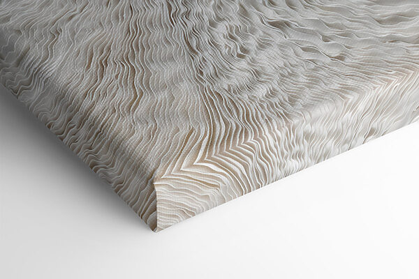 White surface with wavy lines White surface with wavy lines