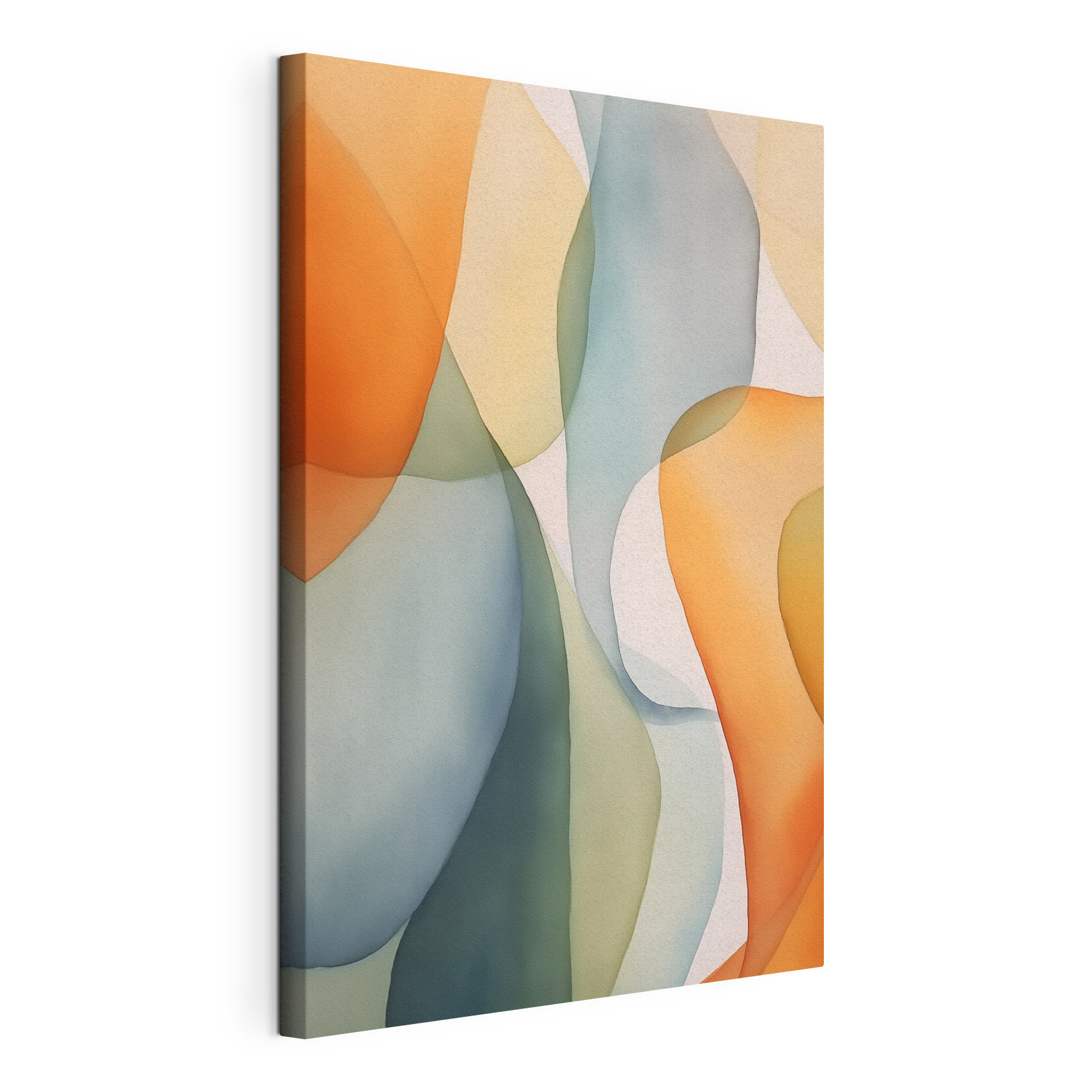 Colorful art with curved lines
