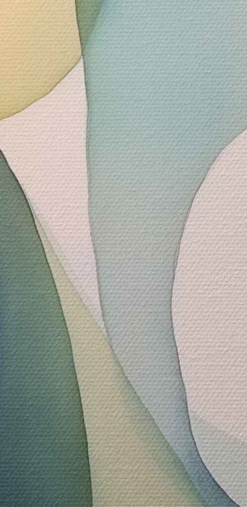 Colorful art with curved lines