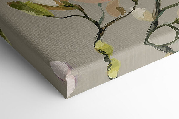 Painting of flowers on a grey background Painting of flowers on a grey background