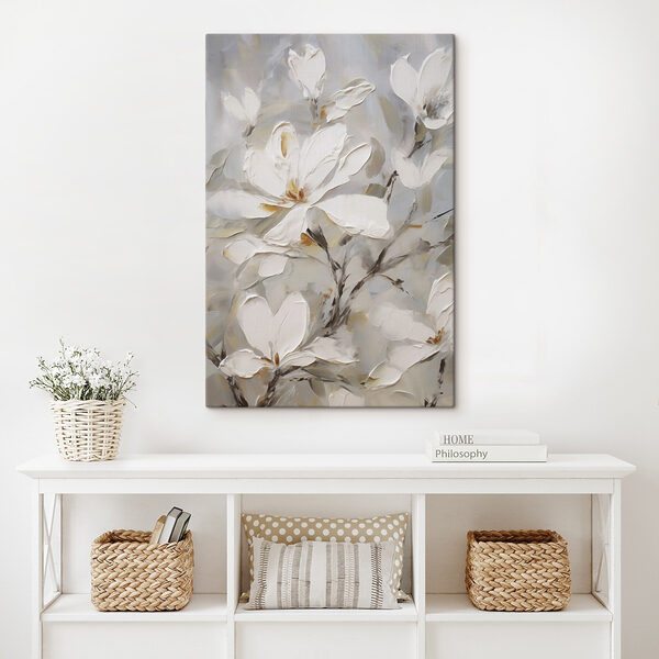 Painting of white flowers
