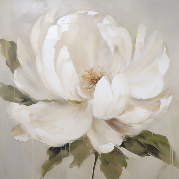 Painting of a white flower