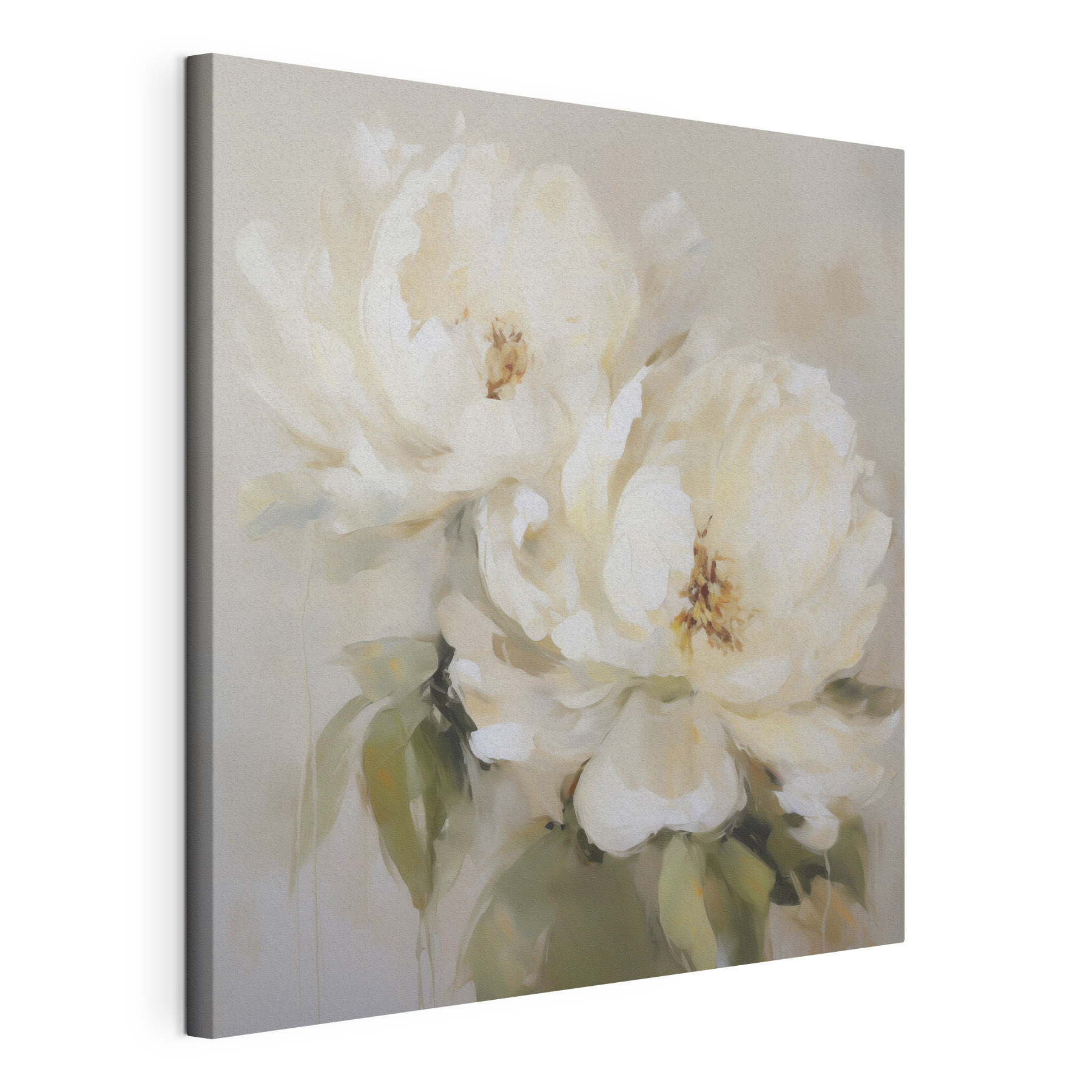Painting of white flowers