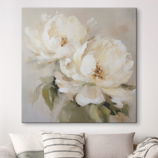 Painting of white flowers