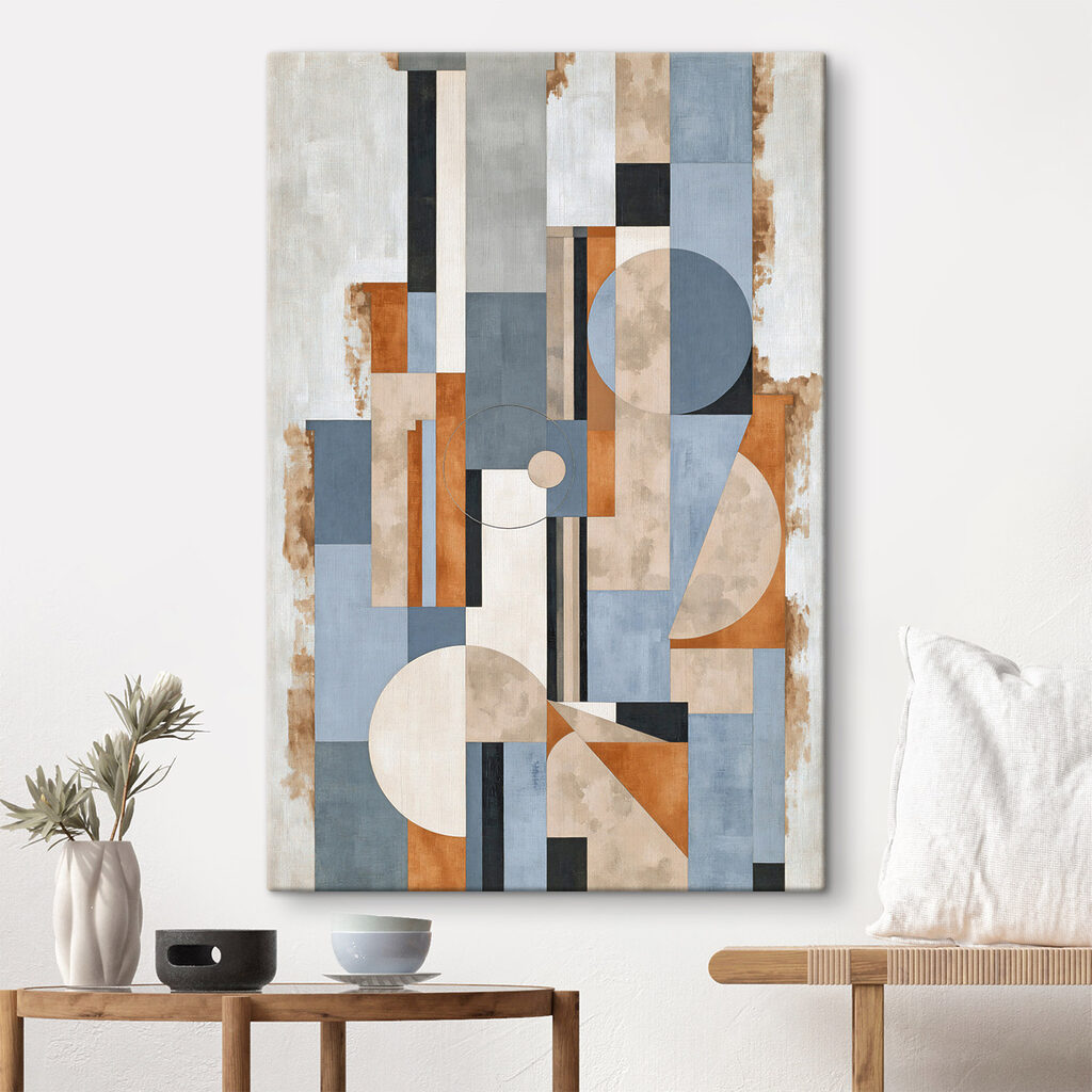 Painting of a geometric pattern