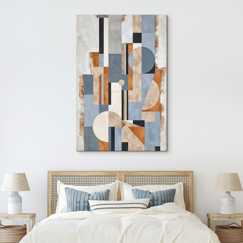 Painting of a geometric pattern