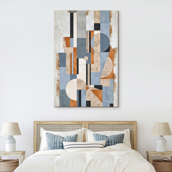 Painting of a geometric pattern