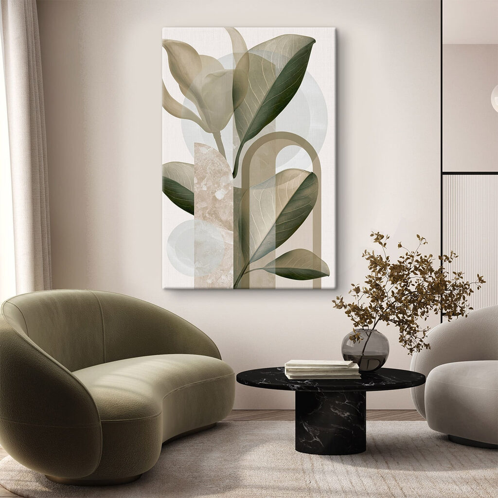 Natural forms in soft colors