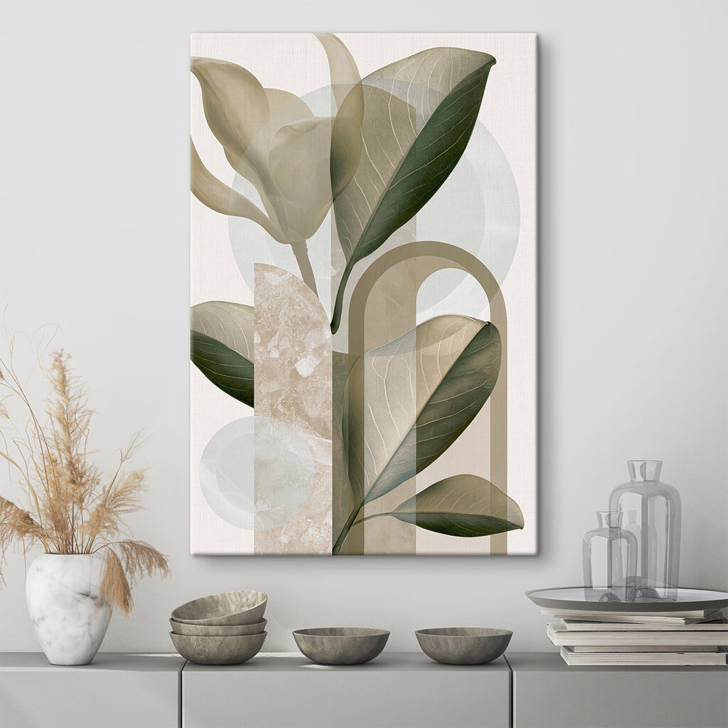 Natural forms in soft colors