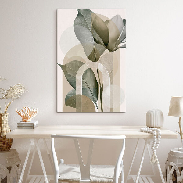 Soft foliage on a subtle background