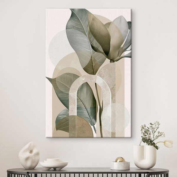 Soft foliage on a subtle background
