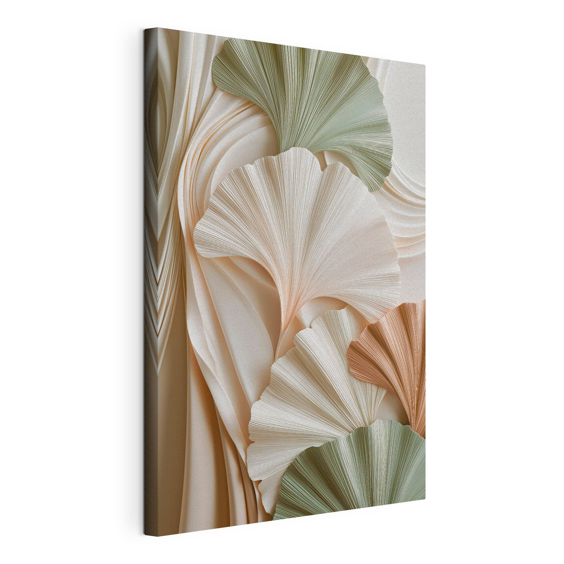 Soft folds in soothing earth tones