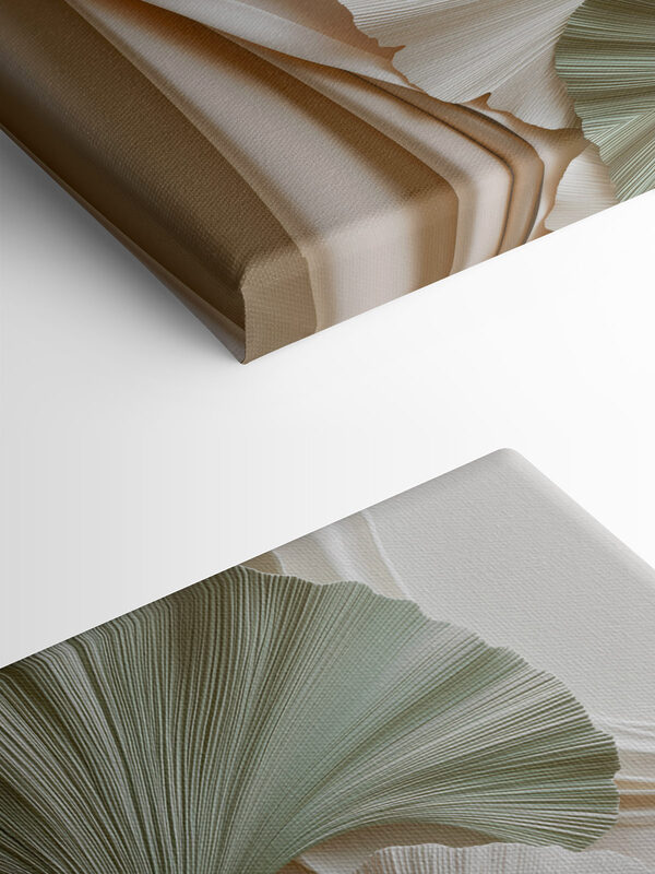 Soft folds in soothing earth tones