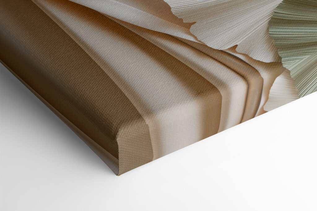 Soft folds in soothing earth tones