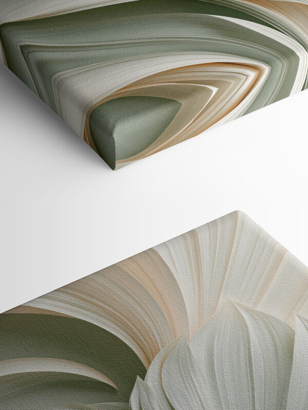 Elegant swirls of gentle hues