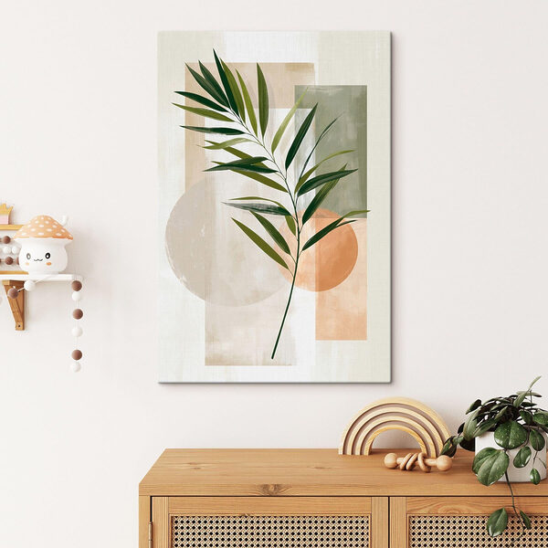 Green leaf on a white background