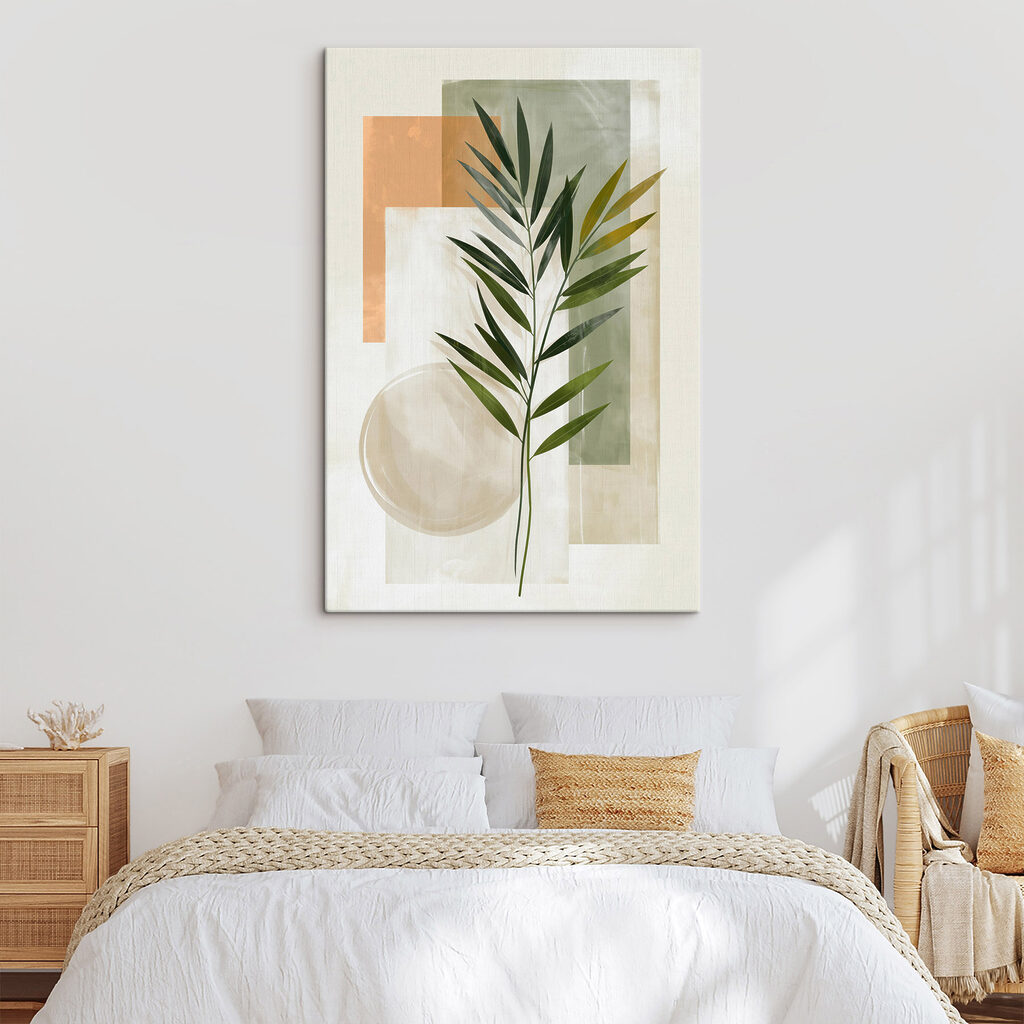 Plant with leaves on a white background