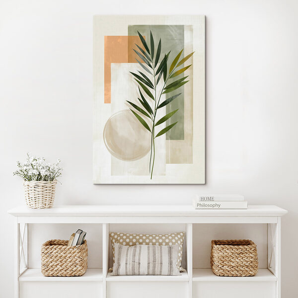 Plant with leaves on a white background